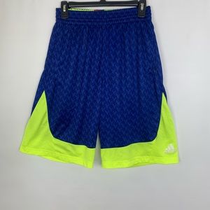 Adidas Climalite Men’s Basketball Shorts Size M Blue Green